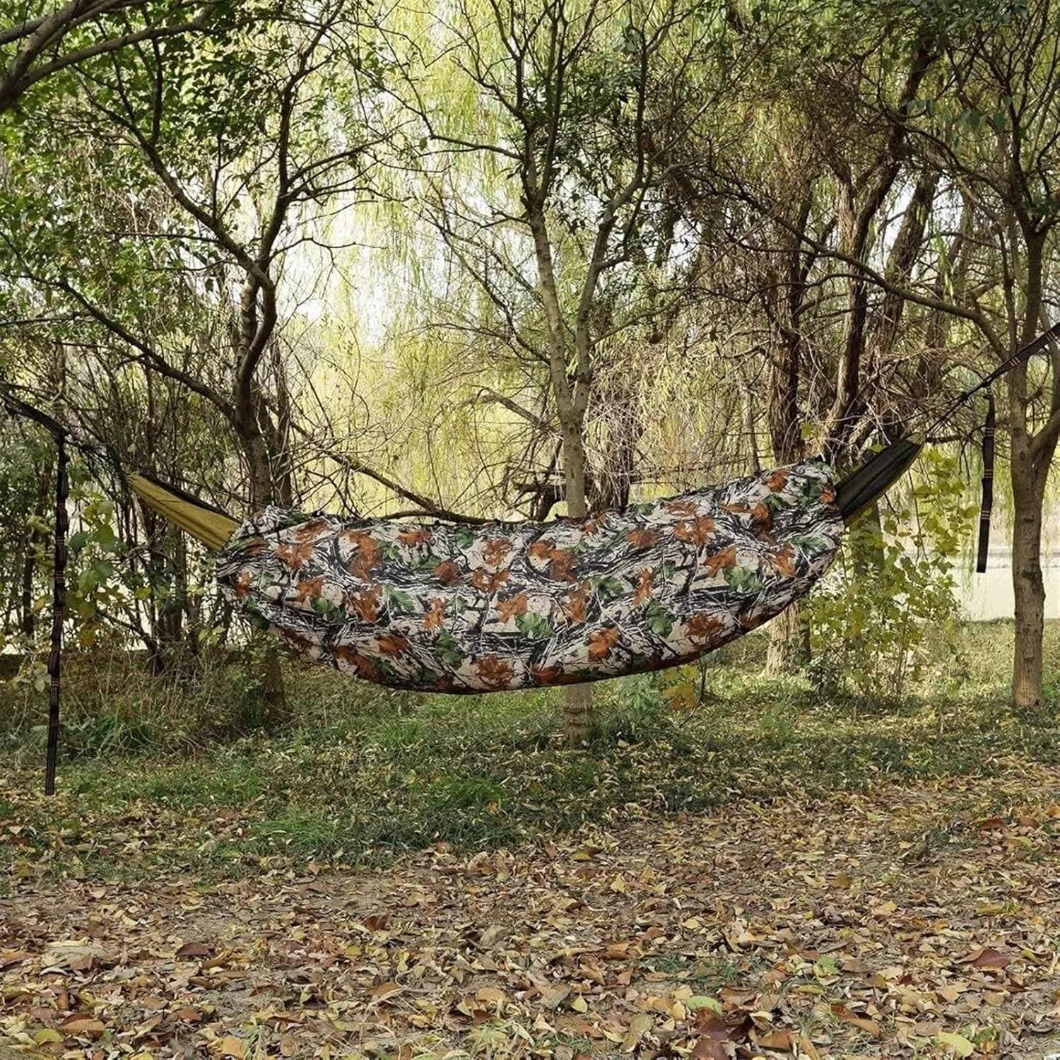 Hammock 200x75 Cm Camping Hammock Underquilt Under Quilt Blanket Ultra-Light Full Length Sleeping Bag Fits 0℃-15℃ Portable Hammock