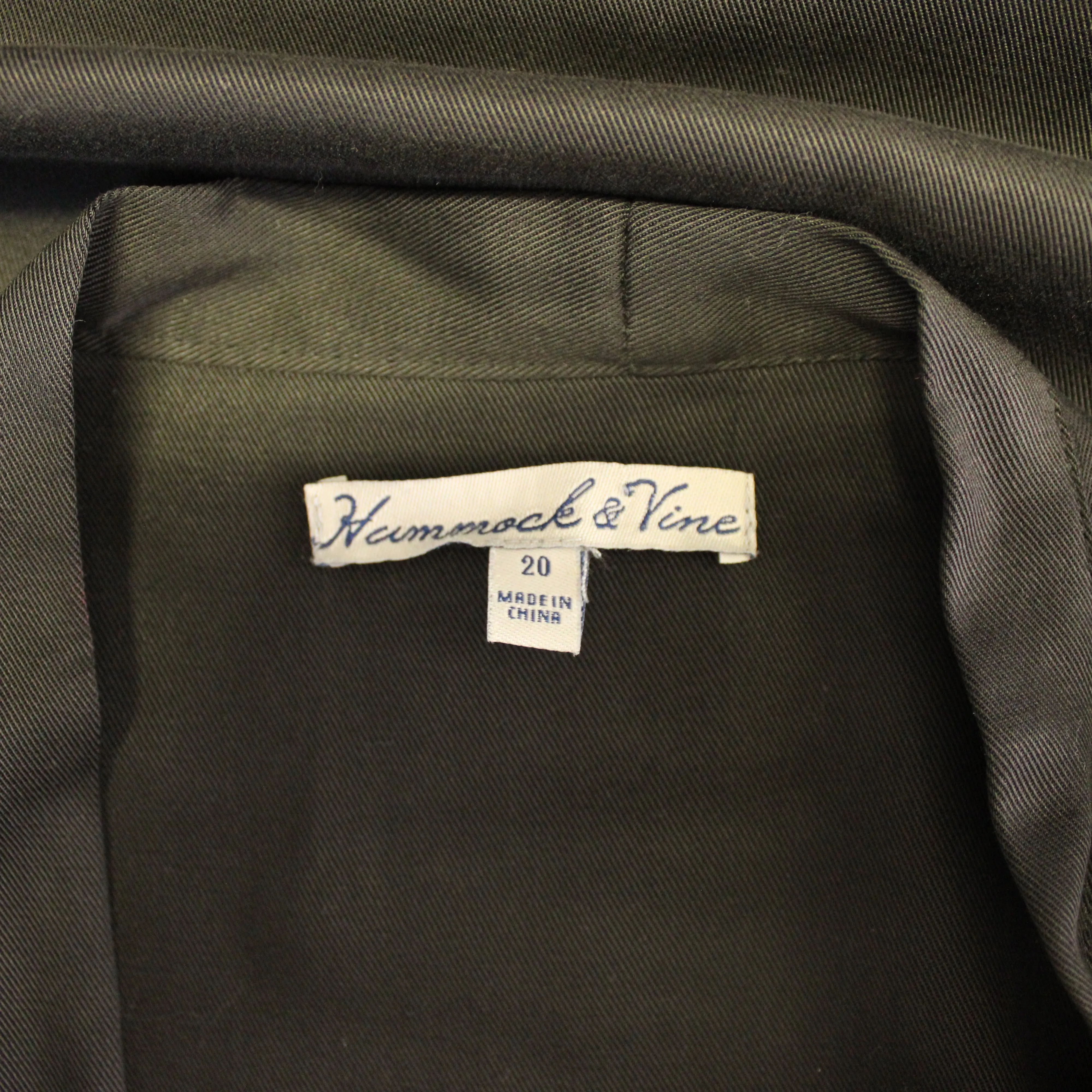 Hammock & Vine Long Black Coat
