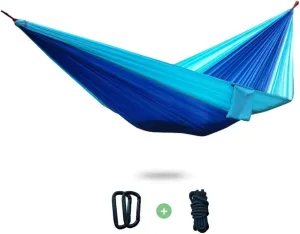 Hammock Camping Hammock - Lightweight Double Hammock, Portable Hammocks for Indoor, Outdoor, Hiking, Camping, Backpacking, Travel, Backyard, Beach Swing