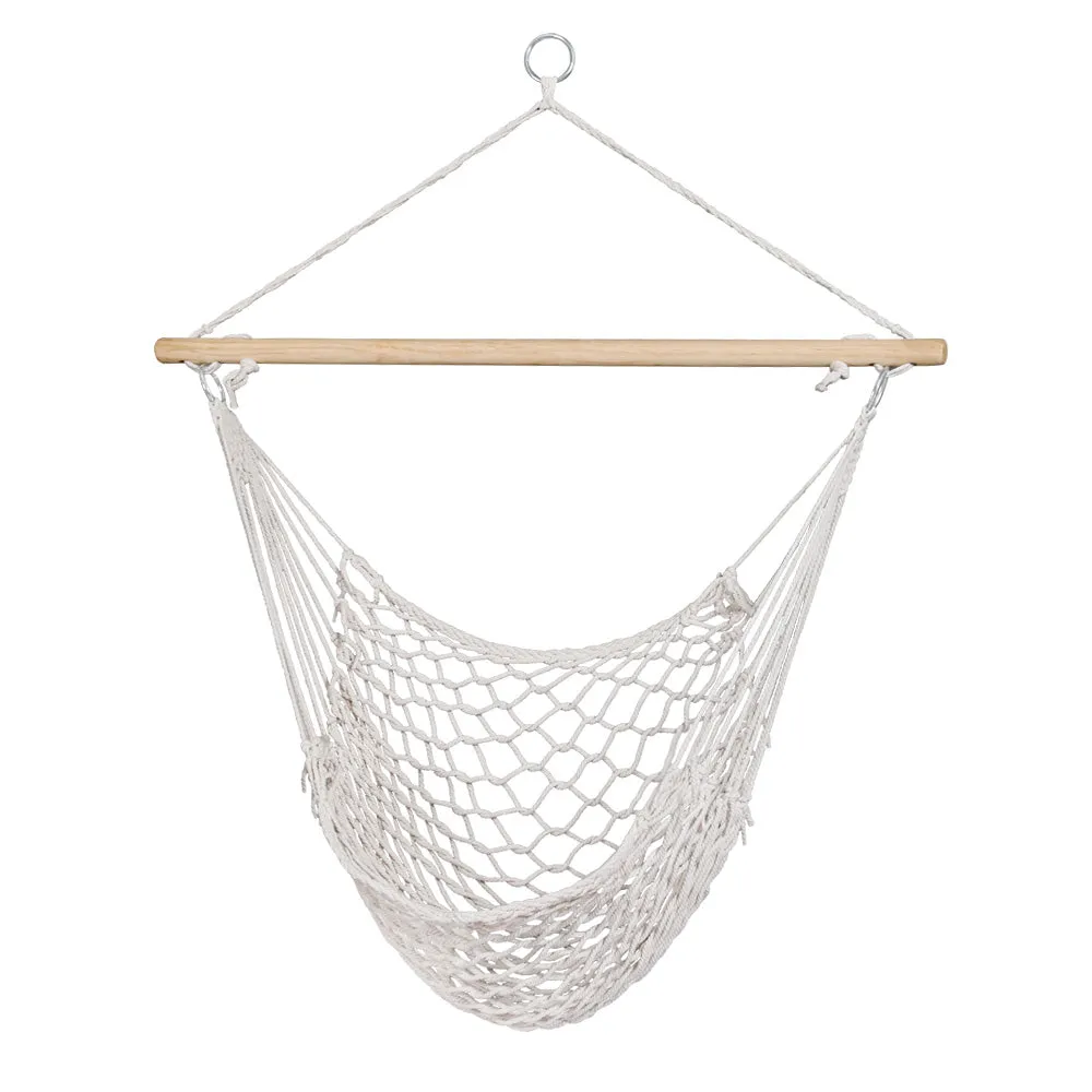 Hammock Chair Swing Camping Mesh Cream