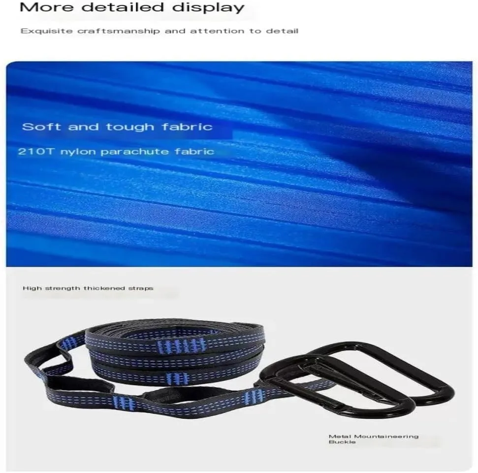 Hammock Double Double Inflatable Hammock Outdoor Swing Anti-Rollover Outdoor Camping Outdoor Mosquito-Proof and Durable Hammock Outdoor(Blue,B)