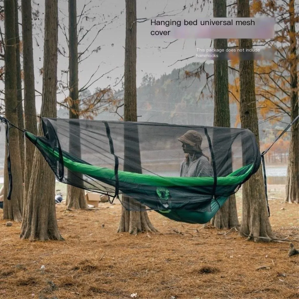 Hammock Double Double Inflatable Hammock Outdoor Swing Anti-Rollover Outdoor Camping Outdoor Mosquito-Proof and Durable Hammock Outdoor(Blue,B)