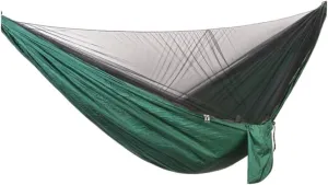 Hammock Double Outdoor Camping Quick-Open Mosquito Net Hammock 210T Nylon Hammock with Mosquito Net Outdoor Swing Hammock Hammock Outdoor(Green)