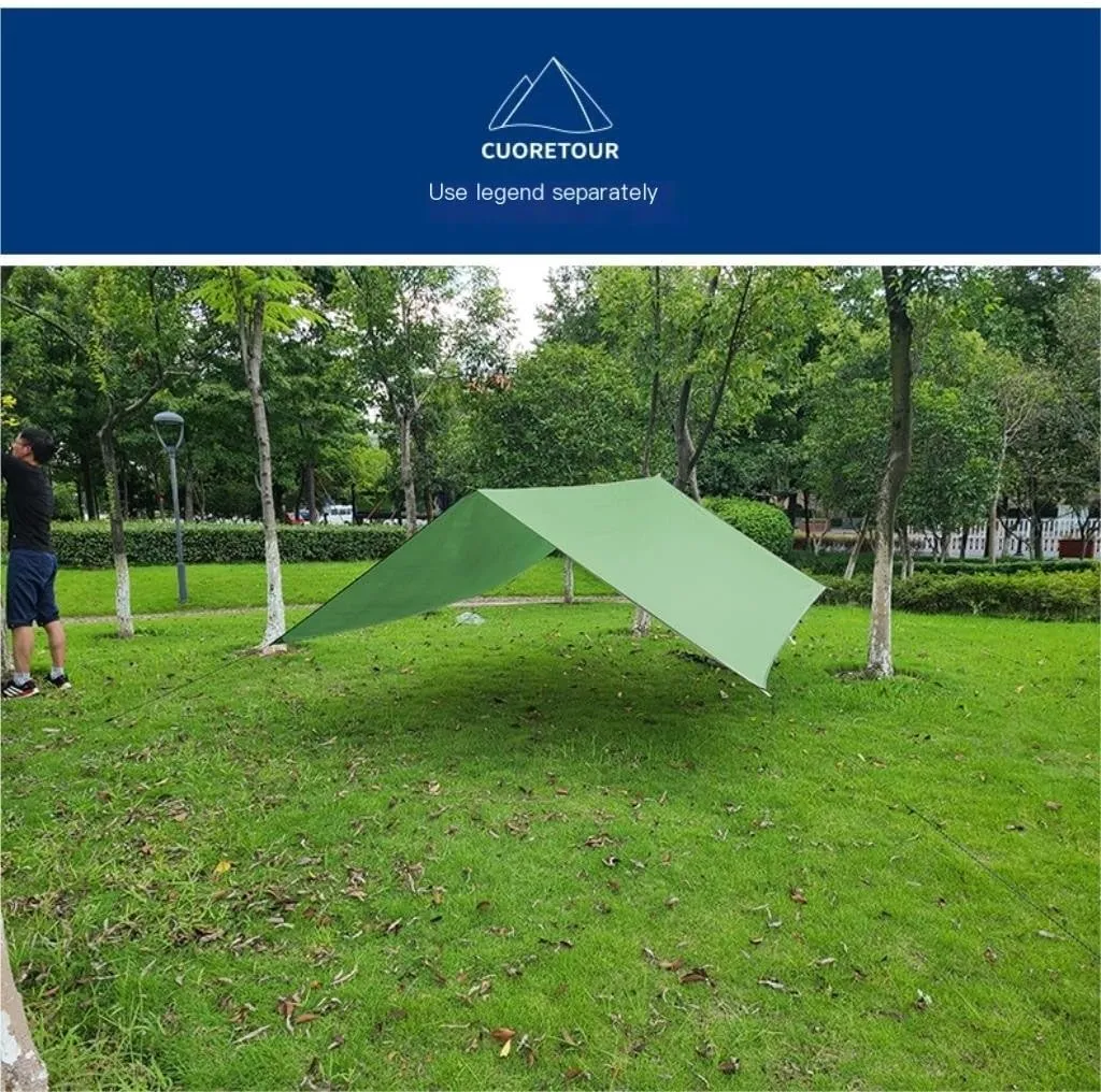 Hammock Double Outdoor Mosquito Net Hammock Anti-Mosquito Canopy Tent Set Waterproof Portable Sunshade Camping Outdoor Hammock Outdoor(Yellow,Large)