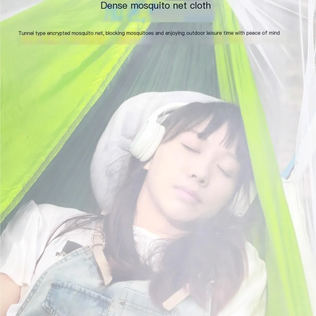 Hammock Double X`Outdoor Portable Hammock with Mosquito Net Quick Opening Hammock Outdoor Anti-Mosquito Swing Leisure Hammock Hammock Outdoor(Pink)