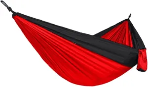 Hammock for Camping Double Hammocks Gear for The Outdoors Backpacking Survival or Travel - Red