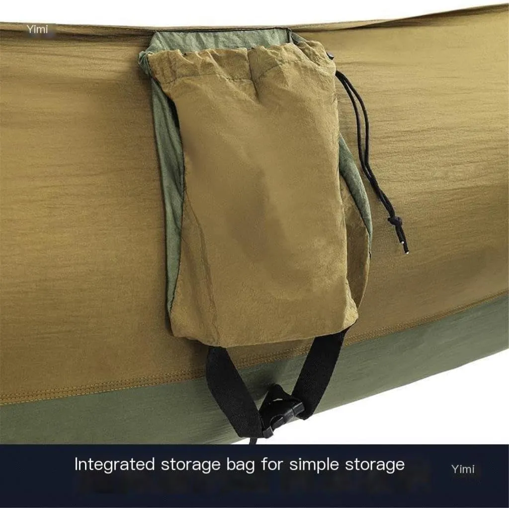 Hammock Hammock Outdoor Camping Anti-Mosquito Outdoor Camping with Mosquito Net Breathable Hanging Tree Tent Hammocks for Outside(B)