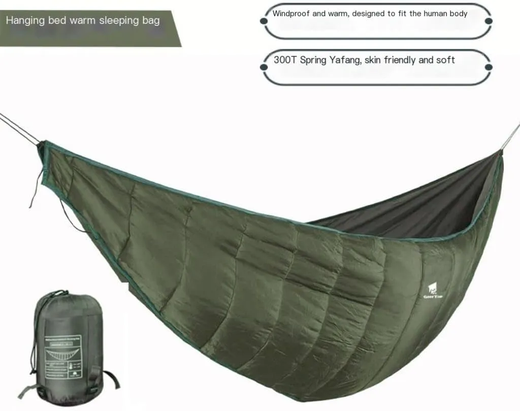 Hammock Lightweight Nylon Outdoor Hammock Quilt Portable Single Waterproof Camping Double Hanging Chair Warm Hammocks for Outside