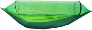 Hammock Outdoor Camping Anti-Rollover Swing Ultra-Light Breathable Anti-Mosquito Net Bed Sunscreen Camping Hammock Hammocks for Outside(Green)