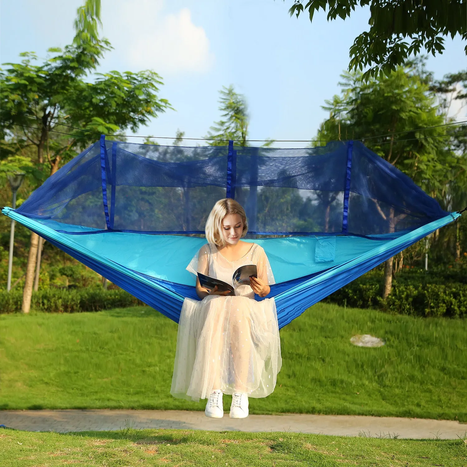 Hammock Portable Nylon Swing Hanging Bed