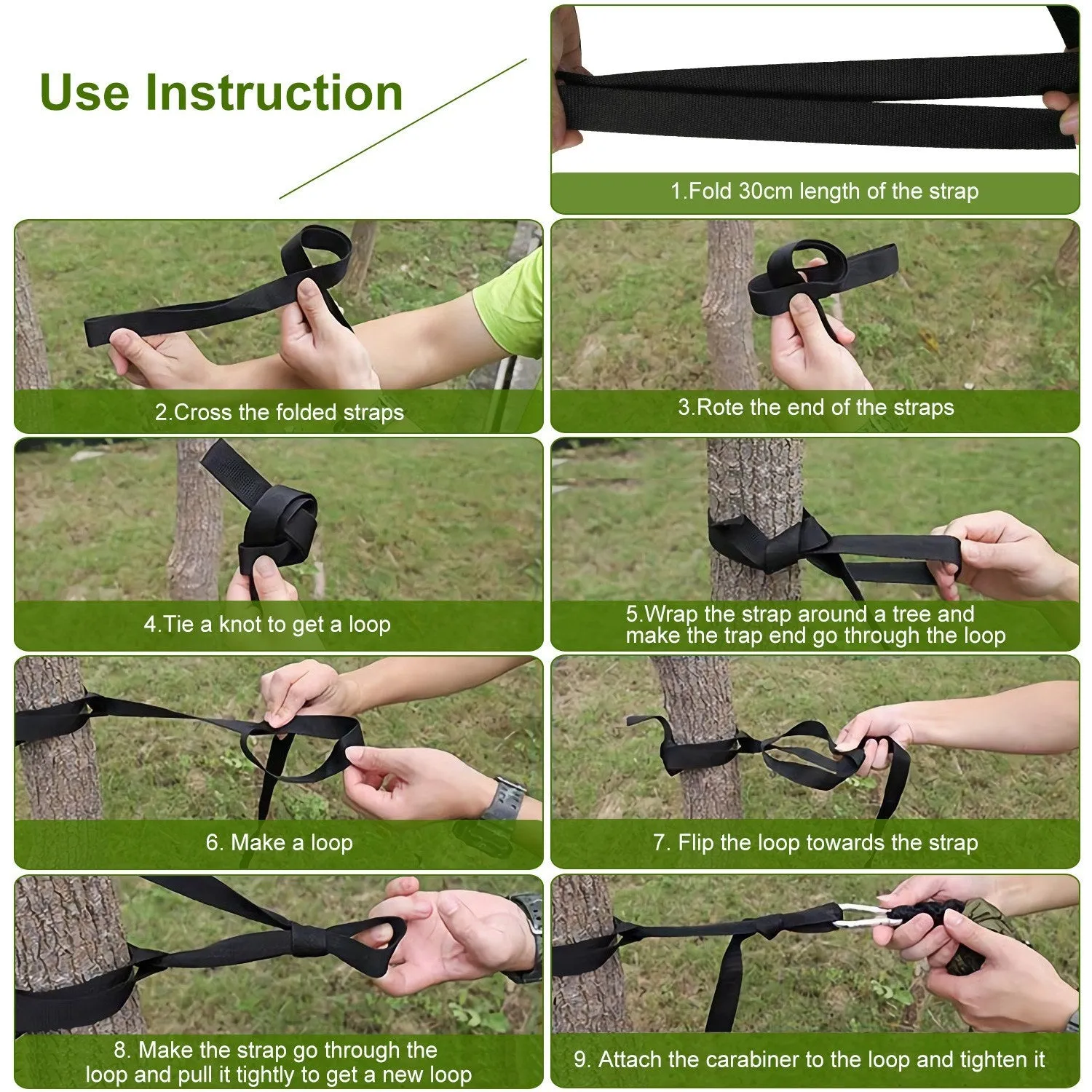 Hammock Portable Nylon Swing Hanging Bed