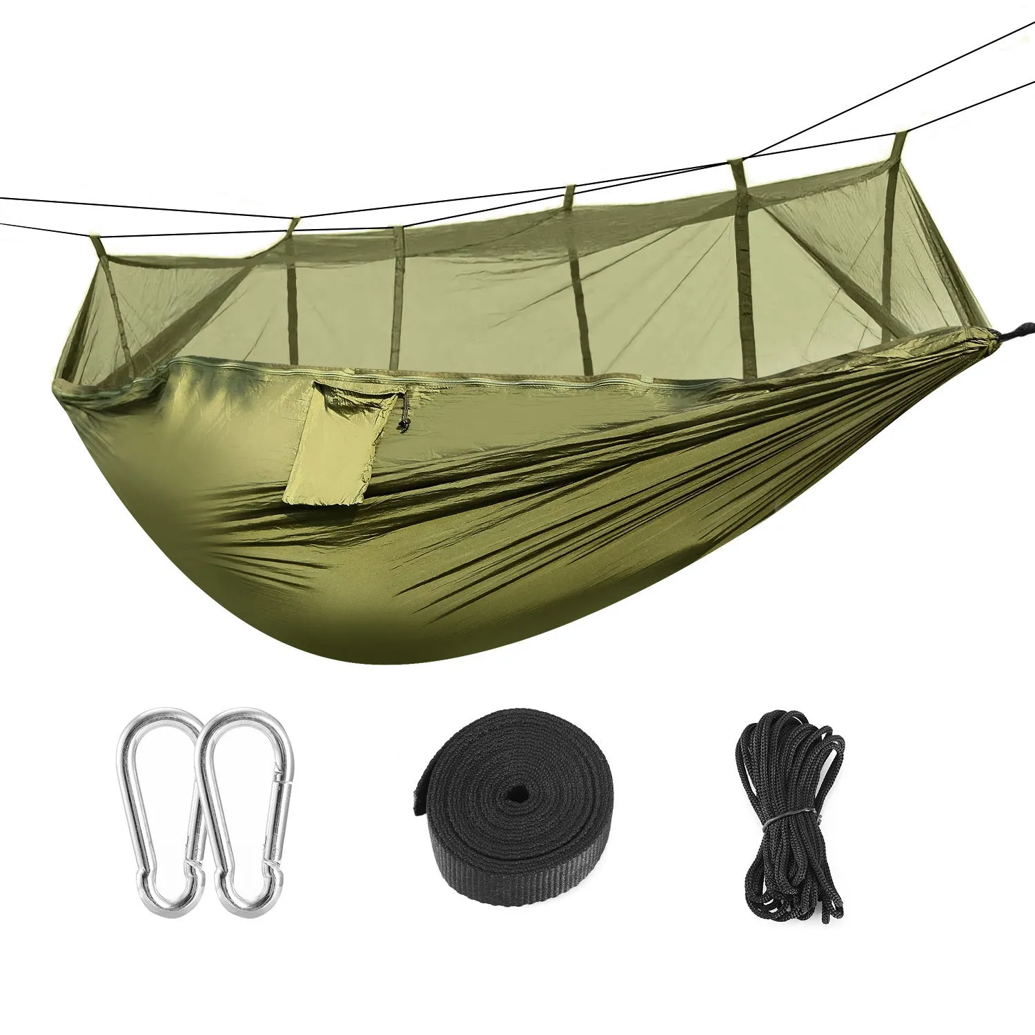 Hammock Portable Nylon Swing Hanging Bed