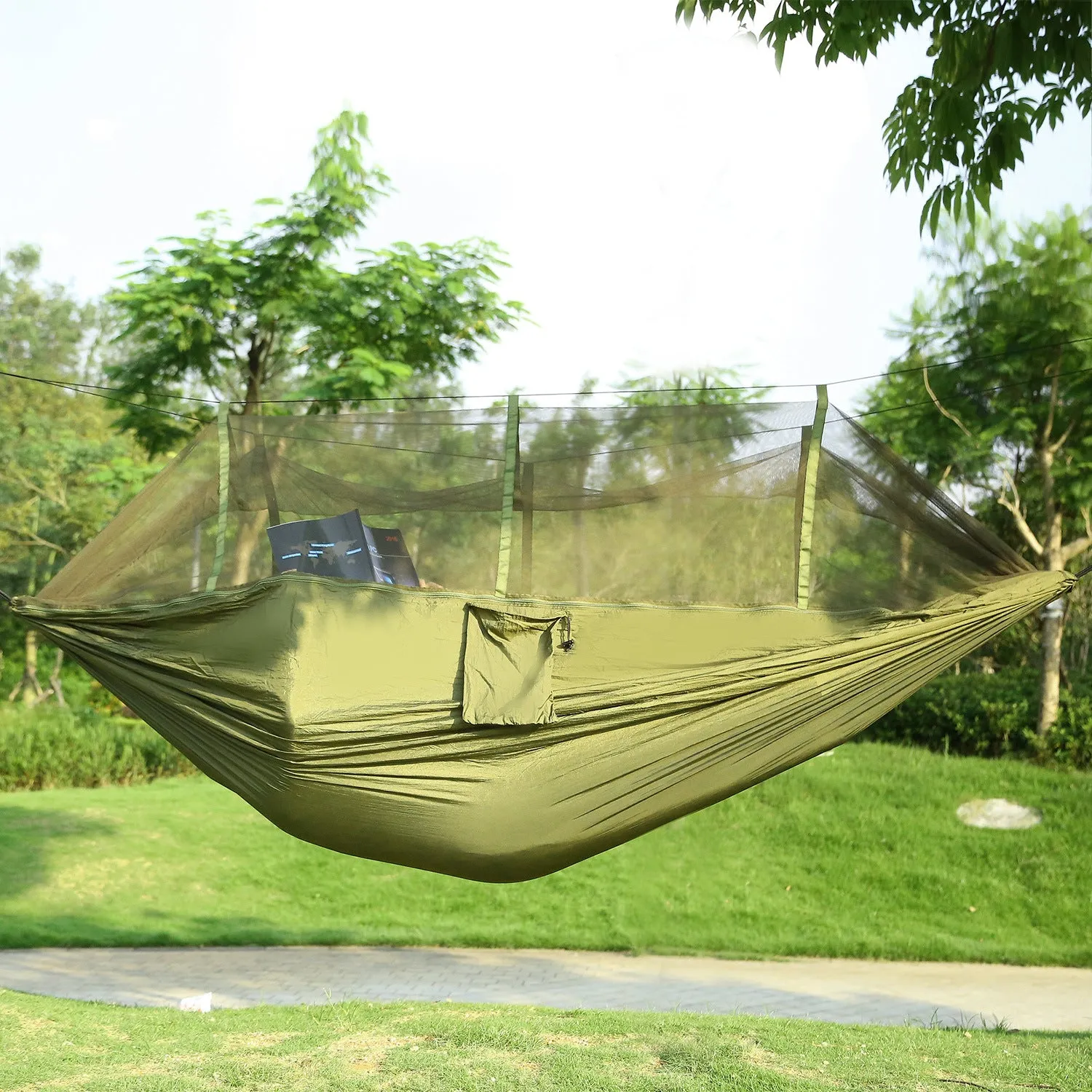 Hammock Portable Nylon Swing Hanging Bed