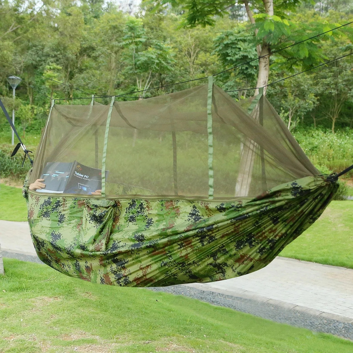 Hammock Portable Nylon Swing Hanging Bed