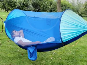 Hammock with Mosquito Net, Double Camping Hammocks Bug Net Portable and Lightweight for Backpacking Hiking Travel Outdoor