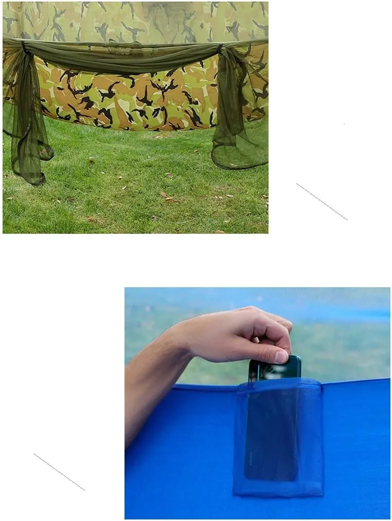 Hammock with Mosquito Net, Double Camping Hammocks Bug Net Portable and Lightweight for Backpacking Hiking Travel Outdoor