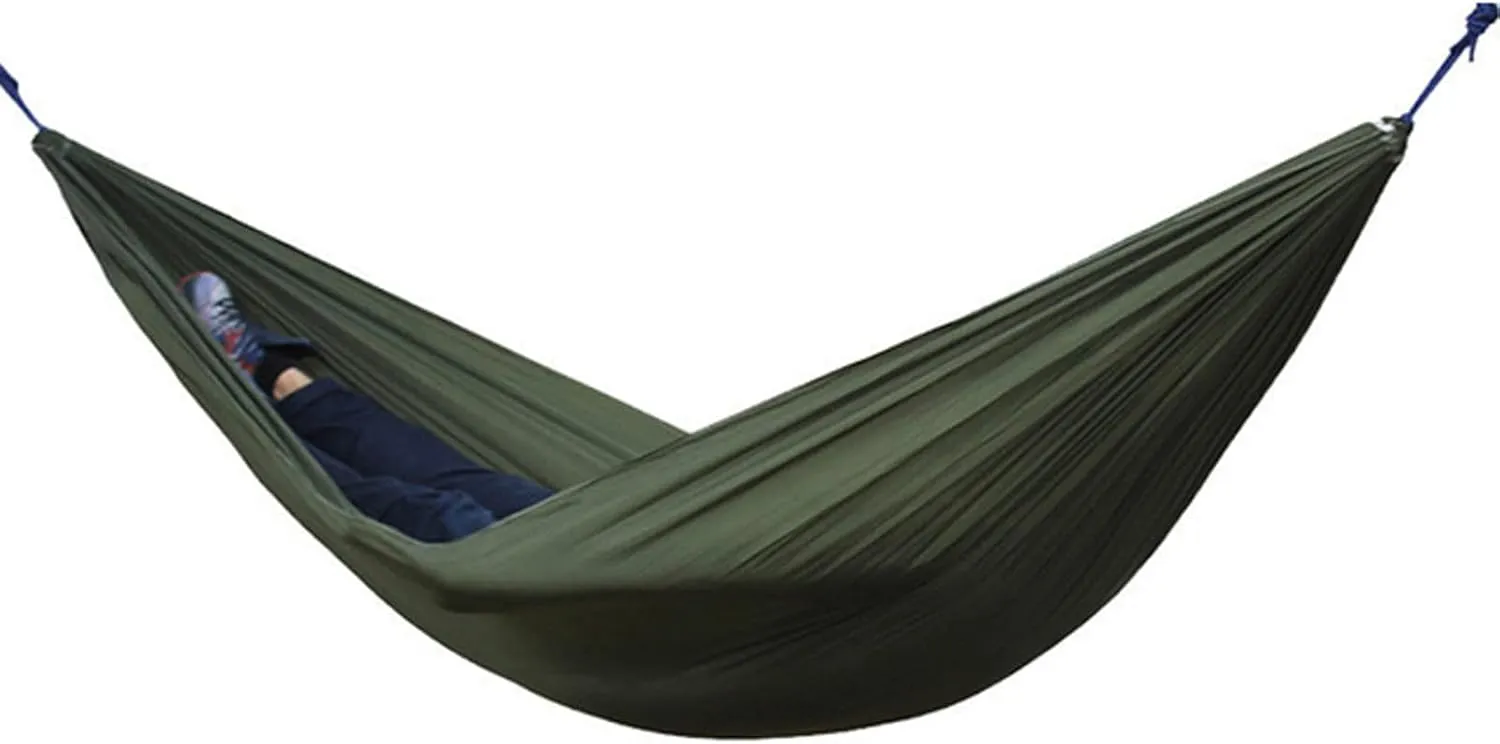 Hammocks Camping Hammock Breathable Parachute Hammock Swing with Tree Belt 210T Nylon Hammock for Survival Travel Outdoor Outdoor Hammock