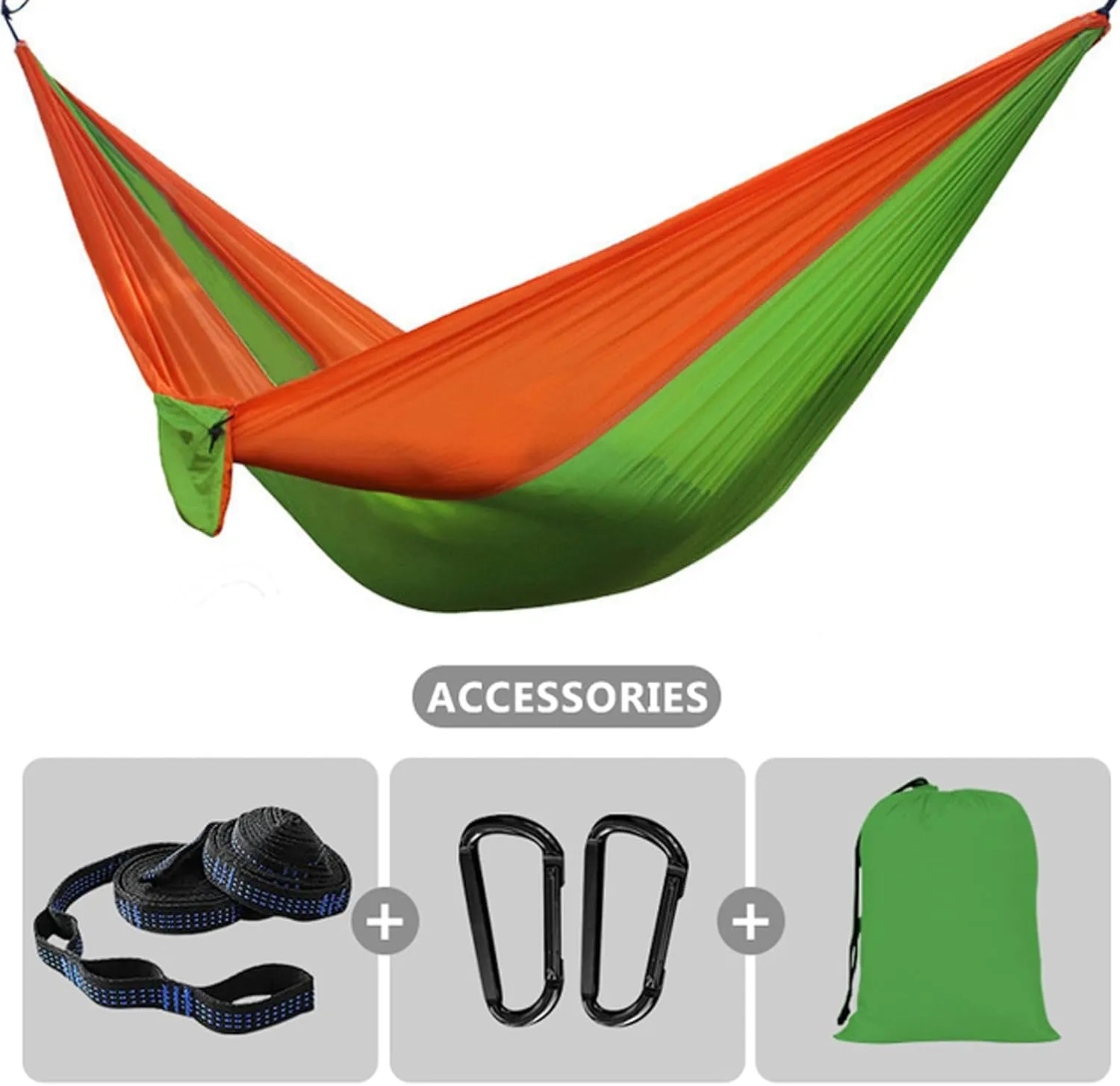 Hammocks Hammock Double Camping Hammock with Tree Strap Lightweight Portable 210T Nylon Hammock Swing Chair for Outdoor Hiking Travel Outdoor Hammock