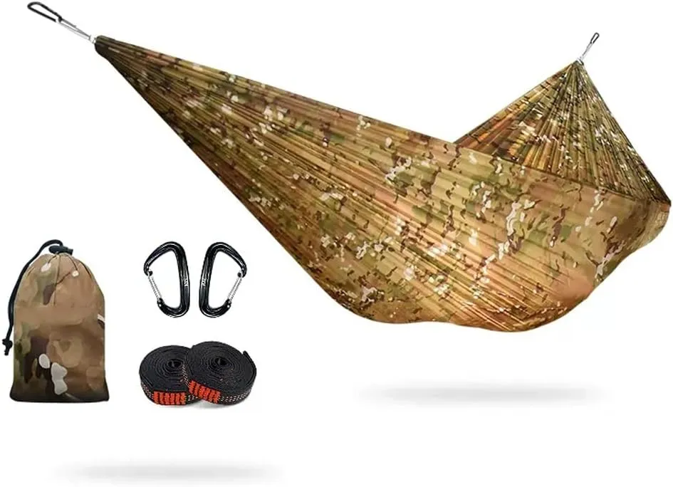 Hammocks Nylon Lightweight Portable Travel Hammock for Camping Gear, Hiking, Backpacking, and Beach Adventure