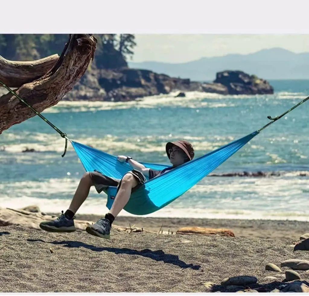 Hammocks Nylon Lightweight Portable Travel Hammock for Camping Gear, Hiking, Backpacking, and Beach Adventure