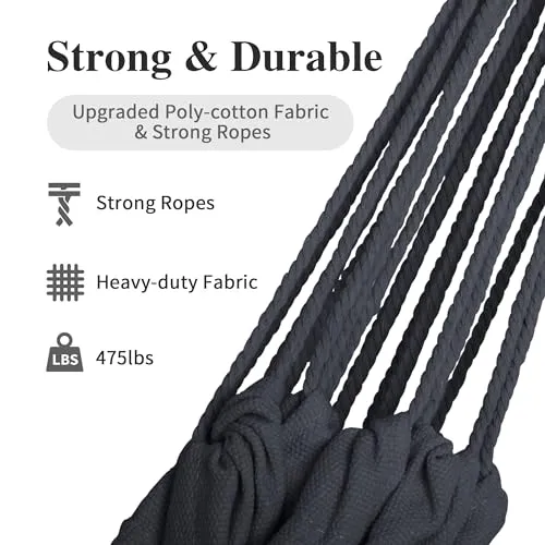 Hammocks Outdoor Camping Double Hammock,XL 2 Person Hammock