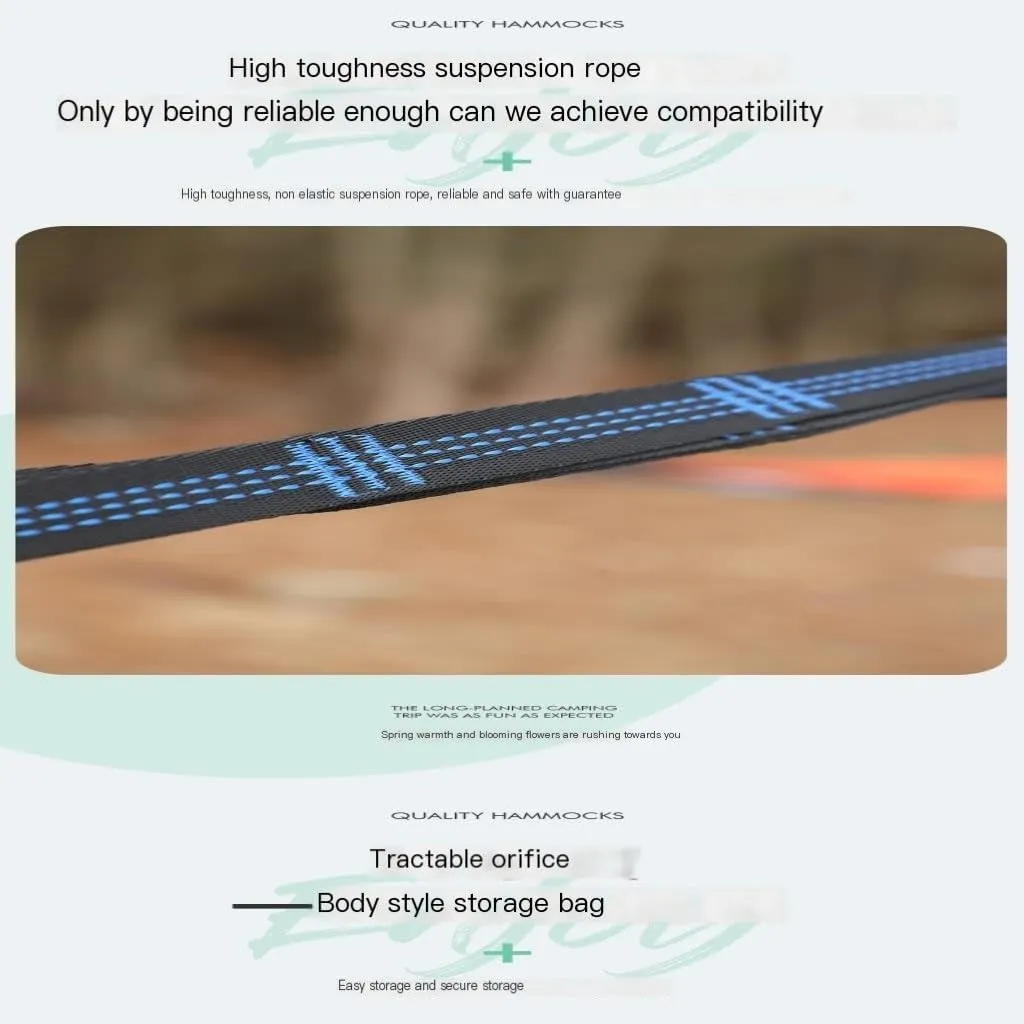 Hamock Automatic Quick-Open Pole Double-Layer Hammock with Sunshade Outdoor Camper Double Hammock with Mosquito Net Hanmock(C)
