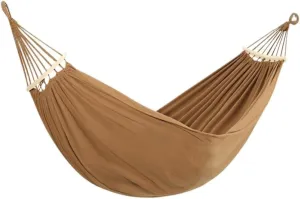 Hamock Beige Hammock Outdoor Swing Summer Camping W Anti-Rollover Home Indoor Single Double Adult Dormitory Hanmock(Brown,D)