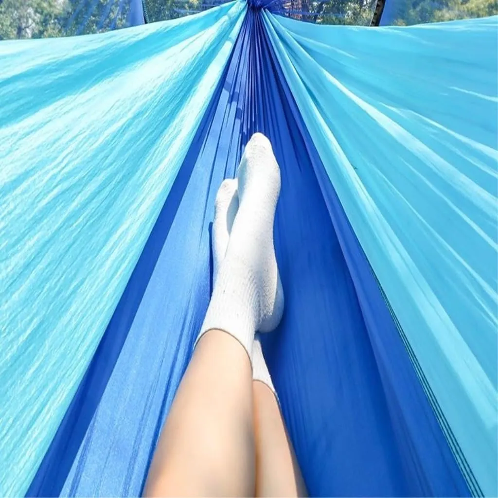 Hamock Hammock Outdoor Anti-Mosquito and Insect-Proof Portable Swing Outdoor Camping Camping with Mosquito Net Cute Hanmock(Green,2)