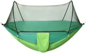 Hamock Hammock Outdoor Anti-Mosquito and Insect-Proof Portable Swing Outdoor Camping Camping with Mosquito Net Cute Hanmock(Green,2)