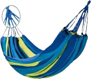 Hamock Hammock Outdoor Swing Adult Thickened Canvas Camping Leisure Single and Double Dormitory Hanging Chair Hanmock(Blue,261 * 80cm)