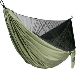 Hamock Hammock Parachute Cloth Outdoor Anti-Rollover Camping Huwai Swing with Mosquito Net Net Bed Outdoor Adult Hanmock(A)