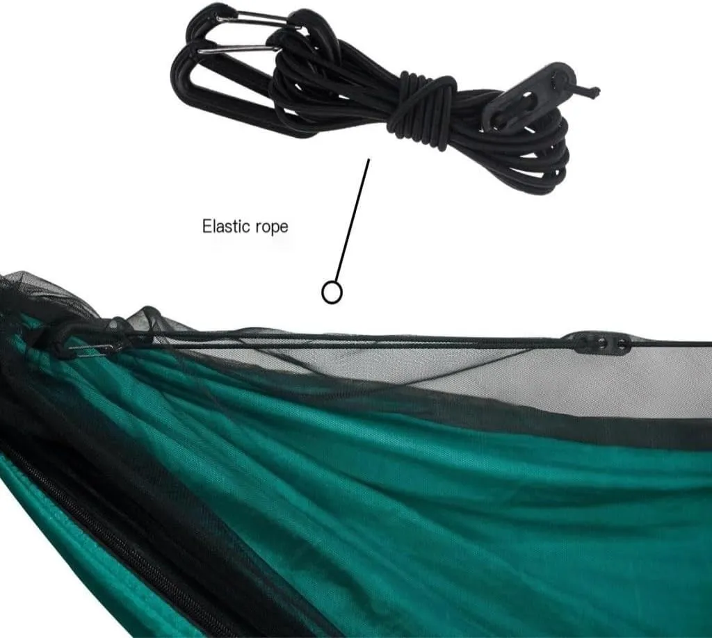 Hamock Mosquito Net Hammock Canopy Set Outdoor Camping Quick Opening Hammock Plus Rainproof Sunshade Canopy Hanmock(C)