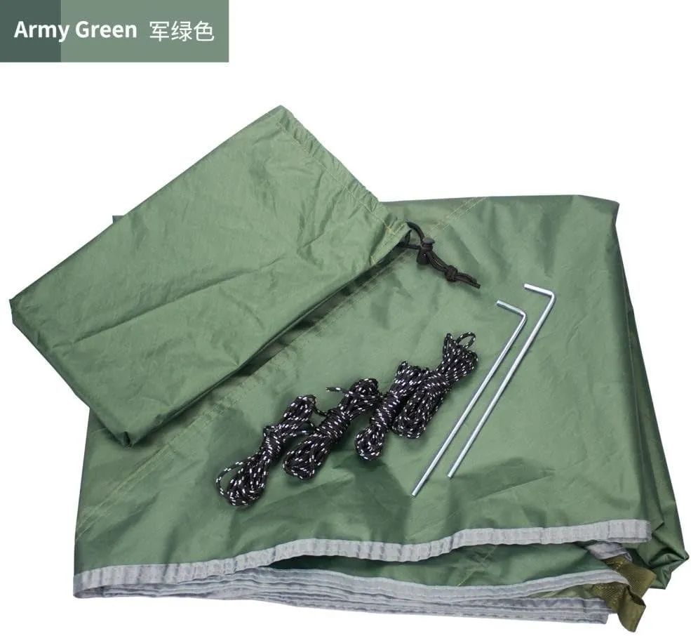 Hamock Mosquito Net Hammock Canopy Set Outdoor Camping Quick Opening Hammock Plus Rainproof Sunshade Canopy Hanmock(C)