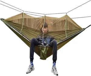 Hamock Multifunctional Outdoor Hammocks, with Mosquito Net, Enjoy a Comfortable Camping Time Hanmock(Green)