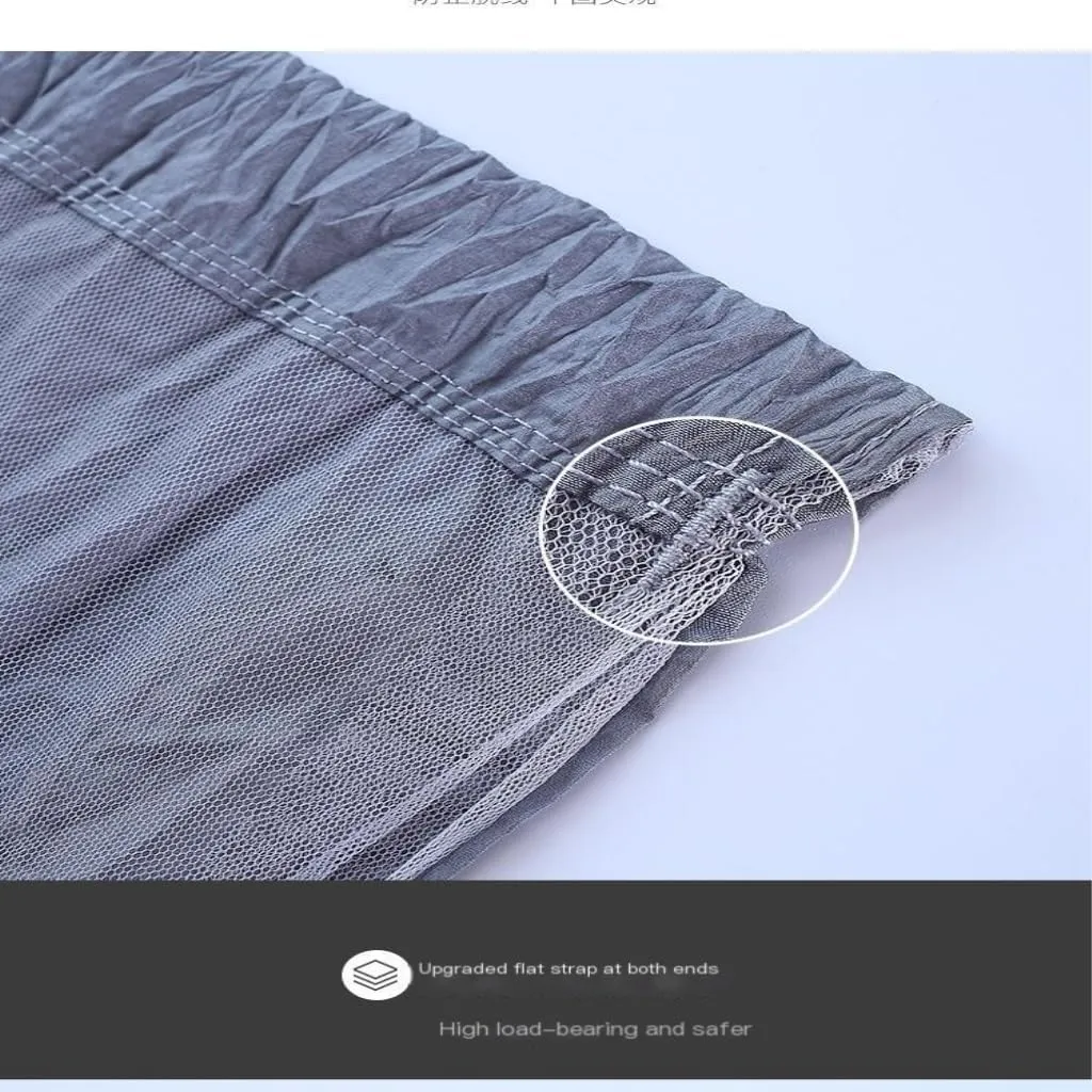 Hamock Outdoor Camping Mosquito Net Hammock Nylon Parachute Cloth Hammock with Mosquito Net Outdoor Swing Hammock Hanmock(B)