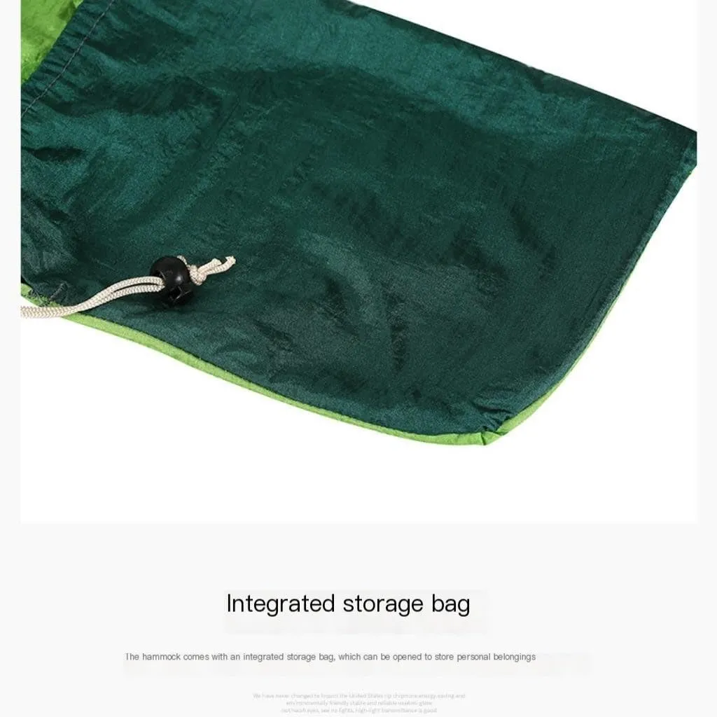 Hamock Outdoor Parachute Wholesale Hammock with Mosquito Net Anti-Mosquito Nylon Single Double Camping Hammock Hanmock(Brown)