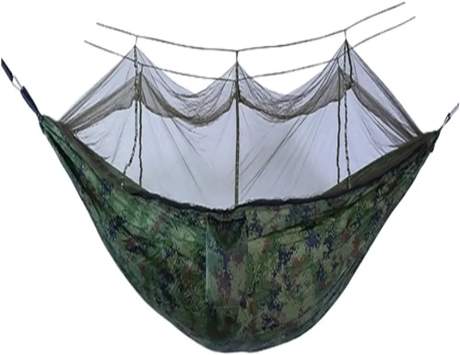 Hamock Outdoor Portable Camping Single Double Mosquito Net Hammock Anti-Mosquito Camping Mesh Mosquito Net Hammock Hanmock(E)