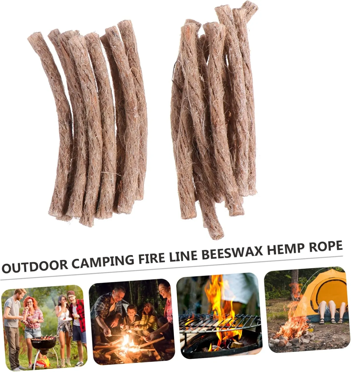 HANABASS Picnic Barbecue Rope Camping Stove Fire Logs Emergency Waterproof Lighter Fire Starting Rope Backing