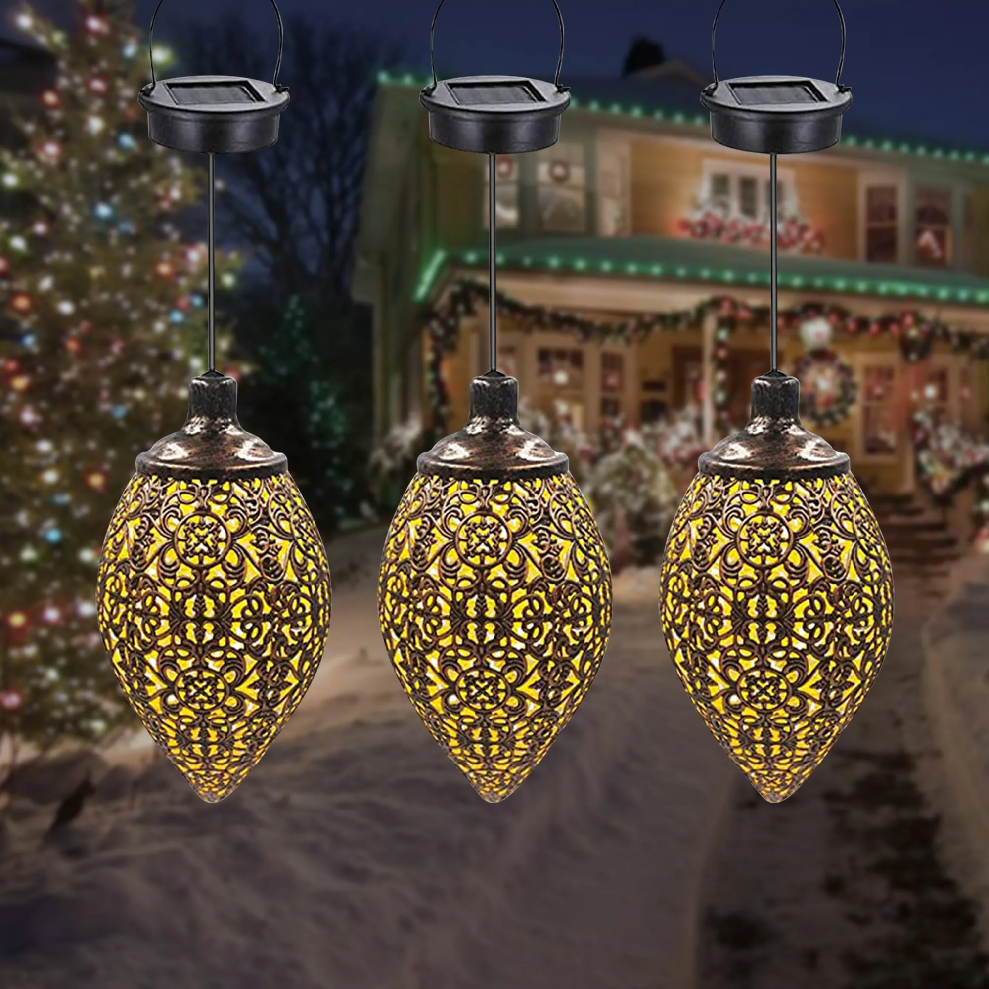 Hanging LED Garland Light Outdoor Waterproof Light Fairy Members-only deal Lantern Savings-packed Solar