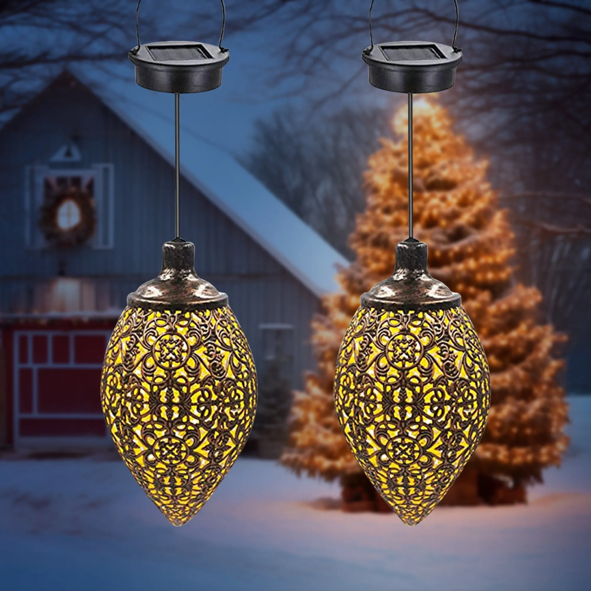 Hanging LED Garland Light Outdoor Waterproof Light Fairy Members-only deal Lantern Savings-packed Solar