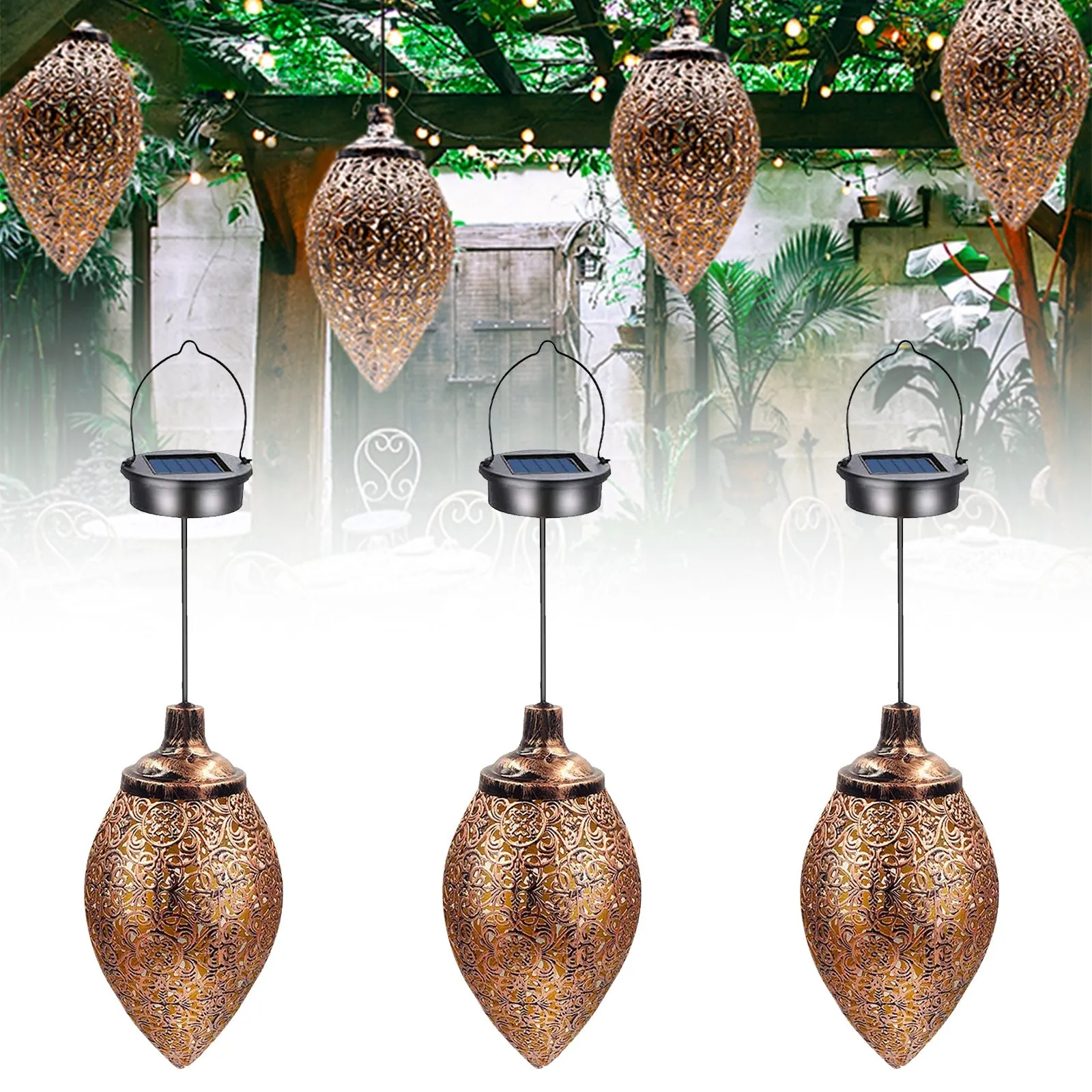 Hanging LED Garland Light Outdoor Waterproof Light Fairy Members-only deal Lantern Savings-packed Solar