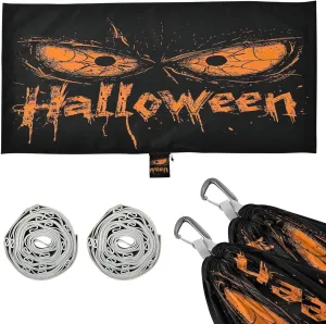 Happy Halloween Camping Hammock, 330 lbs with 2 Tree Straps, Carry Bag, Single Portable Hammock for Outdoor/Indoor, Hiking, Beach, Backpacking, Travel