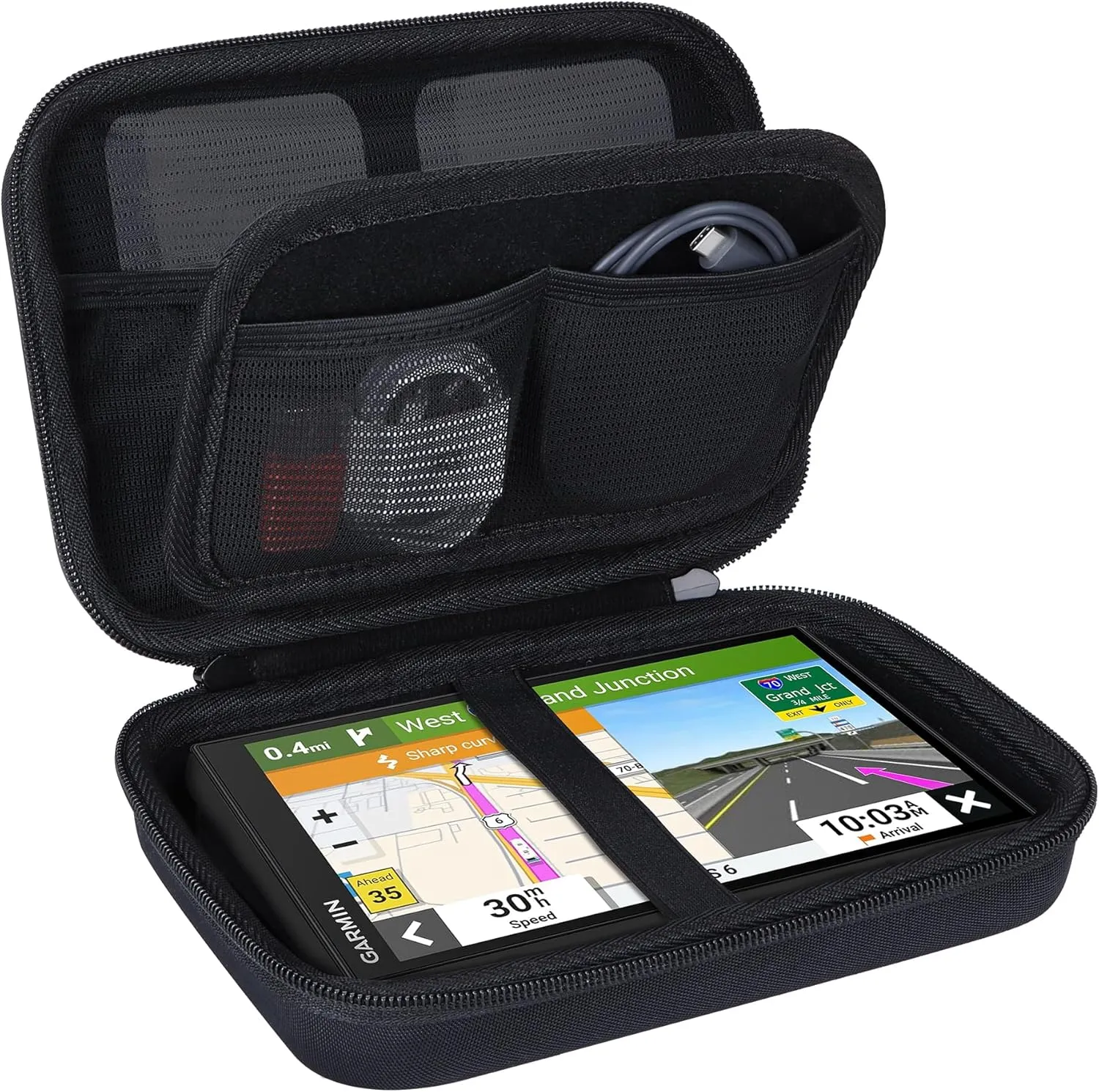 Hard Case Compatible with 5-7 Inch Garmin RV 780/785/795 dezl OTR700/OTR710/OTR610 DriveSmart 76/65/61/66/55 Drive 51/52/53 GPS Navigator