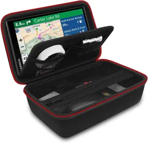 Hard GPS Case for 6-7 Inch Garmin DriveSmart 76/65/61/86, RV 750/780/785, dezl OTR700/610/800, Nuvi 2797LMT Garmin Catalyst, Truck GPS Traffic Navigation, Extra Room for Accessories