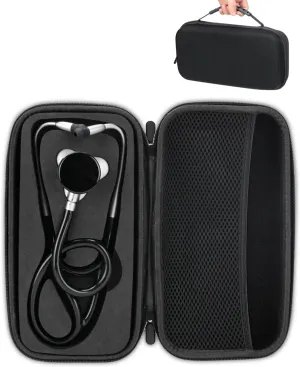 Hard Stethoscope Case for Eko CORE 500™ Digital Stethoscope, Lightweight & Portable Protective Case, Extra Pocket for Doctor & Nurse Accessories (Black)