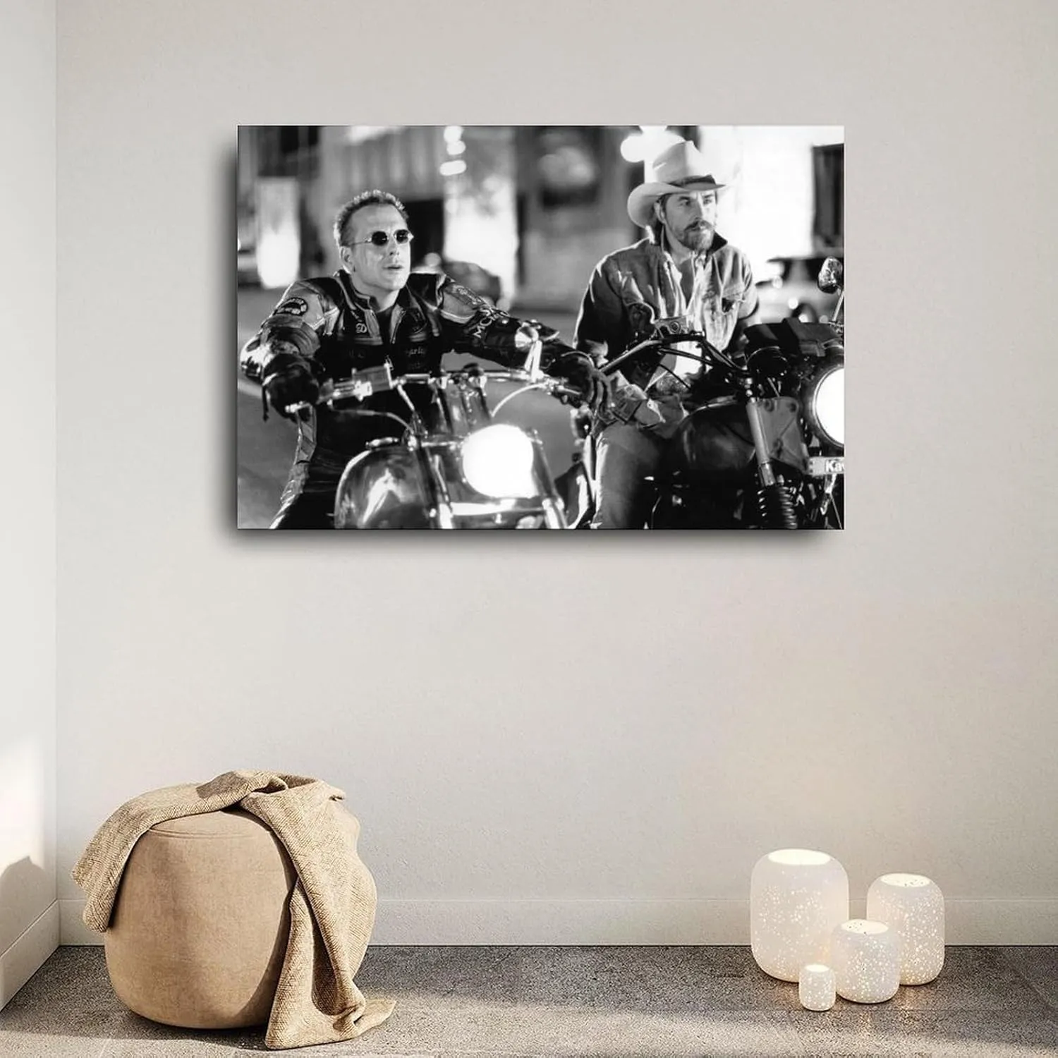 Harley Davidson And The Marlboro Man Movie Poster 1 Canvas Painting Wall Art Poster for Bedroom Living Room Decor 36x24inch(90x60cm)