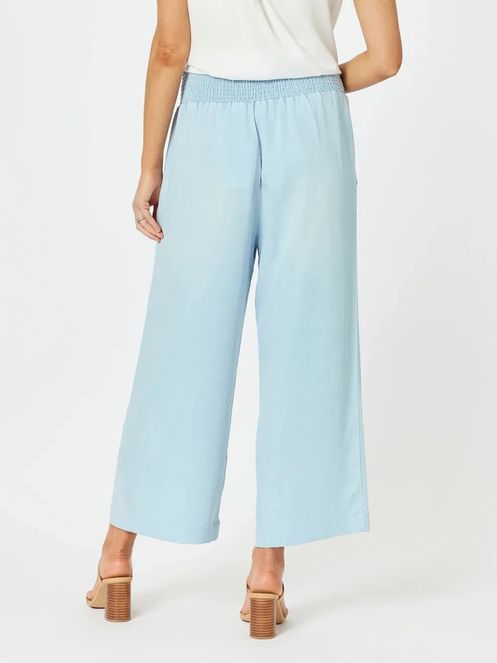 Harlow Cotton Pant | Blue