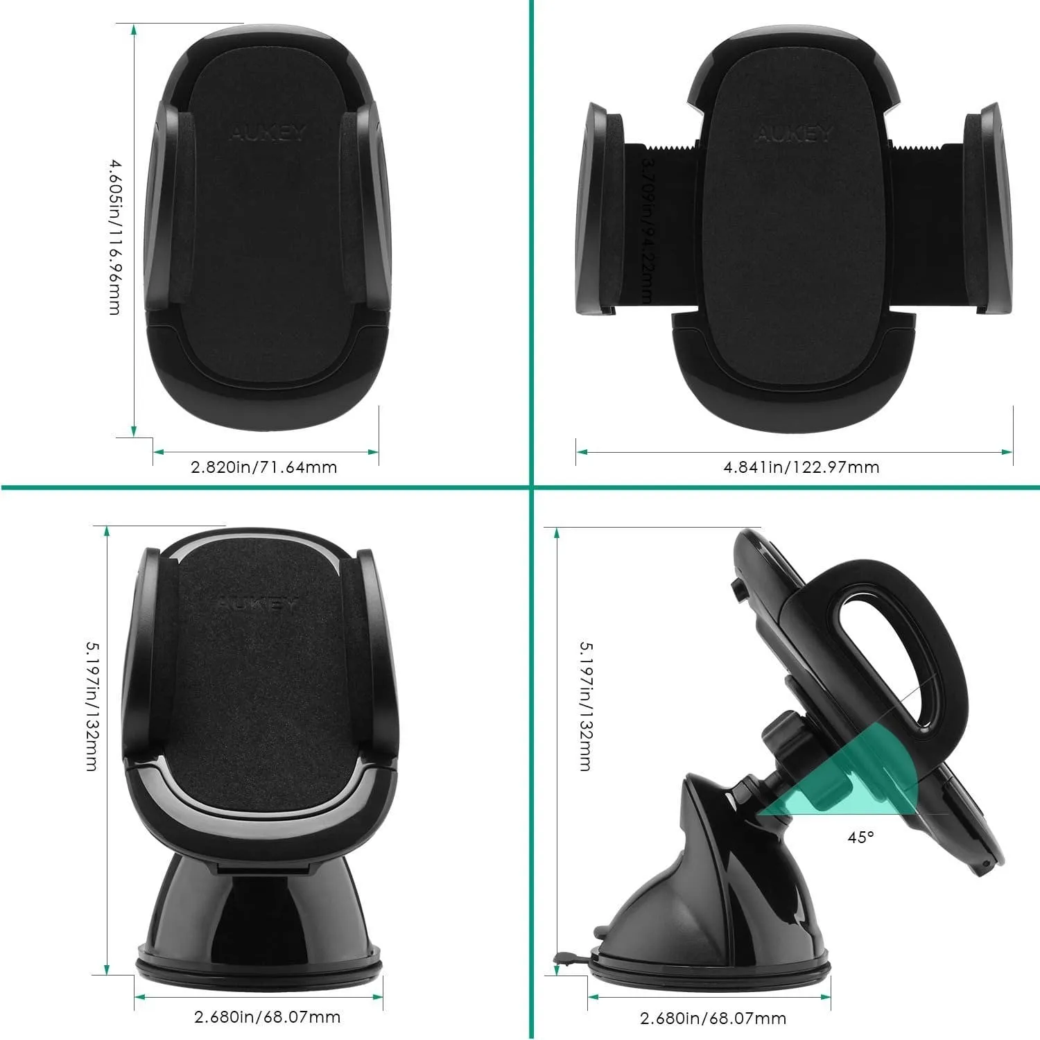 HD-C6 Universal Smartphone Windshield Car Mount Holder Cradle for smartphones