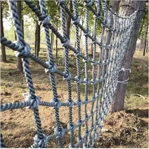 Heavy Duty Climbing Netting for Treehouse & Playground - Outdoor Safety Rope Net for Adventure, Cargo & Trailer, 2M x 7M (6.5FT x 22.9FT)