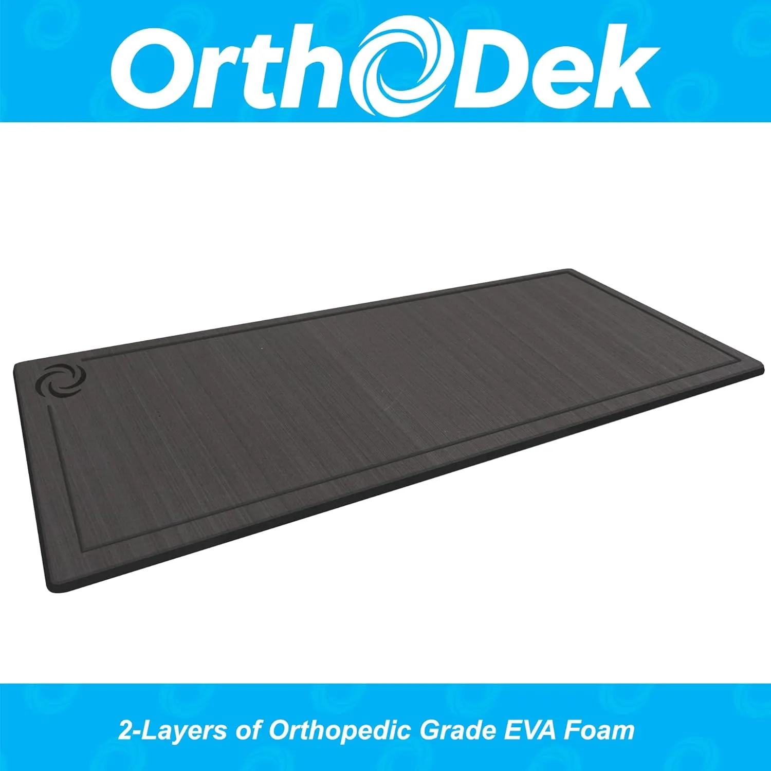 Helm Station Pad - 16.5 x 40 Boat Flooring Mat - 13mm Thick, Non-Skid EVA Foam Center Console Standing Deck Mat with Adhesive Backing